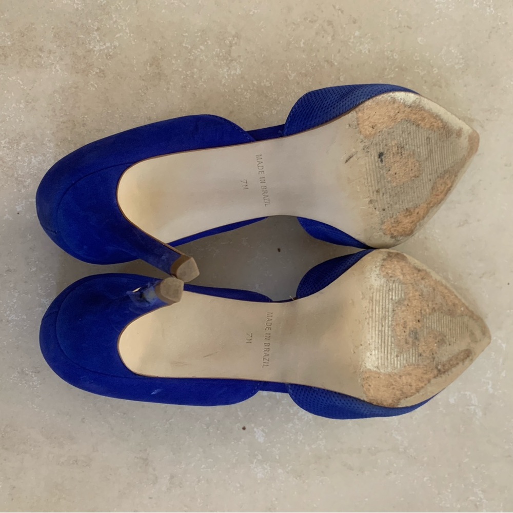 Steve Madden Royal Blue Heels | Size 7 | Wedding / Prom / Something Blue - Picture 4 of 5